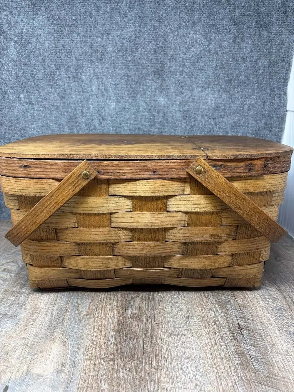 Vintage Nike Promotional Picnic Basket With original Plates super rare barn find